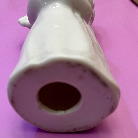 Schmid Bros Porcelain Angel Holding vase etched in gold Christmas Holiday Gift - Picture 7 of 12